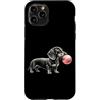 Vintage Dachshund Bubblegum Aesthetic St Custodia per iPhone 11 Pro Bassotto rosa Bubble Gum carino cane amante grafica donne