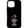Female Axe Thrower Club Axon Athlete Com Custodia per iPhone 16 Pro Max Donne Axe Throwing Gift I Stick Axes Competitive League