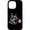 Vintage GSD Bubblegum Aesthetic Style Ar Custodia per iPhone 14 Pro Max Grafica con cane pastore tedesco, in gomma da masticare, rosa