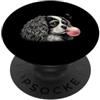 Vintage Cavalier Bubblegum Aesthetic Sty Cavalier King Charles Spaniel Pink Bubble Gum, amante dei cani PopSockets PopGrip Adesivo