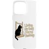 Cat Owner Funny Humor Lover Custodia per iPhone 15 Pro Max Living My Best Feral Fantasy, amante dei gatti