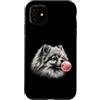 Vintage Pomeranian Bubblegum Aesthetic S Custodia per iPhone 11 Gomma da masticare rosa della Pomerania, simpatica grafica per amanti dei cani