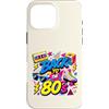 Funny Eighties 80s Costume Party Back to Custodia per iPhone 16 Pro Max Back to 80s Nostalgia Roller Skate Boombox Cassette Tape anni '80