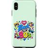 Funny Eighties 80s Costume Party Back to Custodia per iPhone XS Max Pattino a rotelle Boombox retrò vintage anni '80