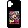Cosmic Zodiac Co. Custodia per iPhone 16 Plus Colorful Vaporwave Gemelli zodiacali Gemelli Astrologia colorata