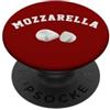 Chow Line Mozzarella Cheese Funny Food Team Logo Inglese Word Picture PopSockets PopGrip Adesivo