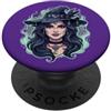 Celestial Goth & Witchy Vibes Apparel Strega spettrale per Halloween PopSockets PopGrip Adesivo