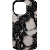 The Print Edit Custodia per iPhone 14 Pro Max Estetica gotica della pelle della porcellana del merletto nero strappato