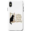 Cat Owner Funny Humor Lover Custodia per iPhone X/XS Living My Best Feral Fantasy, amante dei gatti
