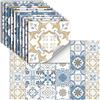 oxiang 24 Pezzi Adesivi Per Piastrelle Vinile Autoadesivi Adesivi Murali Impermeabili Per Cucina Bagno Piastrelle Parete Camino Armadio Decorazione Adesivi,Hz-37,15x15 Cm