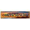 CWBUFD Targa in metallo vintage con bandiera del Sud Africa, decorazione da parete per caffè, club, bar, ufficio, giardino, 10 x 40 cm