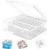 Tmefoy 30 pezzi Contenitori con Coperchio in Plastica Trasparente, Scatole portaoggetti per piccoli oggetti, Mini Scatoline Trasparenti, per Perline Artigianato Biglietti Più Piccoli Oggetti