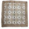 HOME ZEN HOUSEHOLD LINEN TOVAGLIA COPRITAVOLO CENTROTAVOLA RUNNER PIZZO MACRAME' LUSSO (QUADRATO 90X90 CM, DISEGNO LOGGIA COLORE BEIGE)