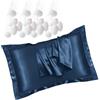 Kryolithm Set di 2 Federe in Seta per Cuscini Letto (50x80 cm) - Morbido e Setoso al tatto, Protezione per Capelli e Pelle, Chiusura a Busta - Eleganza e Comfort per Ogni Stagione