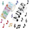 TLDBATICE 1000 Adesivi Note Musicali, Sticker Musica Colorati E Neri per Bambini | 1000 Pezzi, Adesivi Note Musicali Colorati e Neri, Autoadesivi, per Bambini, Scuola, Scrapbooking e Lavoretti Creativi