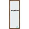 yd. Cornice 33x98 cm Rovere Rustico - Cornice in MDF Bologna | Your Decoration, Vetro acrilico antiriflesso, Montaggio a parete, Adatta per foto, poster o puzzle, Made in Holland