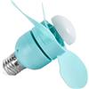 NRVTRE E27 Ventilatore da soffitto con luce a LED, facile installazione, ventilatore per dormitorio, camera da letto, leggero e portatile