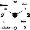 Generico FBIT Numeri Misti Orologio da Parete DIY Moderno - Semplice da Montare per Interni Casa Ufficio (Nero, 27 pollici)