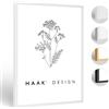 HaakDesign Cornice portafoto sottile Alena in alluminio, 50 x 120 cm, colore: bianco, idea regalo