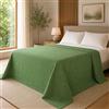 Generico FORTE - Gran Foulard per Divano Telo Copridivano in Tessuto Misto Cotone (250x280) Telo Copritutto Perfetto come Coperta Copriletto Leggero Tinta Unita (Verde)