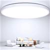 OUILA Plafoniera LED Soffitto 6500K, Ø30CM 24W Lampadario Camera da Letto | Moderna 2400LM Bagno IP44 per Cucina, Balcone, Soggiorno, Corridoio, Ufficio