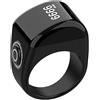 KEWAYO Smart Tasbih Zikr Ring 20 mm Muslim Digital Azan Sveglia, Tasbih Contatore Smart Ring (nero)