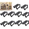 YRHome 30 x portascarpe antiscivolo, organizer per scarpe, impilabile, a doppio strato, 25 x 14,5 x 14 cm, colore nero