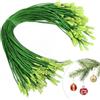 QIZHIQIAMY Cordino per Ornamenti Natalizi, 100 PCS Cordino Natalizio, Gancio per Palline di Natale, Ciondolo in Corda per Appendini Ornamento di Natale, Ganci per Decorazioni Albero di Natales