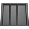 ORGA-BOX 9 Inserto multifunzionale, profondità: 473 x larghezza: 529 mm, antracite con struttura in tela, per cassetti da 60 cm, ad esempio nelle cucine Nobilia a partire da gennaio 2025