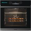Hisense BSA65226AB, Forno Multifunzione Termoventilato con aggiunta Vapore, Cavità XXL 77L, Pulizia Acqua Clean, 13 funzioni di cottura (tra cui pizza 300 °C e Cottura AirFry)