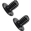 PATIKIL M2x3mm Phillips Vite Fissaggio Testa Piatta Viti 100pz Nero
