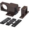 PATIKIL Porta Bullone Scrocco, 1pz Alluminio Lega Sicurezza Automatico Finestra Cancello Molla Rimbalzo Blocco, Marrone