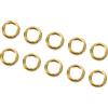 PATIKIL 20pz M10 Rotondo Dadi Filettati Dado Blocco Metallo Oro Colore | Elementi fissaggio, oring, per Lampada Pipa Asta