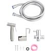 Skyplanet Kit spruzzatore per bidet portatile, in acciaio inox, kit per bidet Shattaf, panno da bagno, rondella per pannolini, soffione doccia, attacco spray con tubo per pannolino per animali