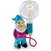 AMARCORDS - Lampada da tavolo nanetto Lovetherapy con lampadina disegno CUORE e varialuce. Abat jour dimmerabile con cavo 1,5m e interrutore dimmer