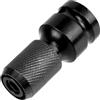 AERZETIX Adattatore a percussione 1/2 quadro femmina x 1/4 esagonale femmina/in acciaio