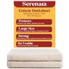 Serenara Telo antipolvere in twill di cotone, 3,7 x 2,7 m, resistente protezione per le superfici.