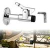 chituodian Fermaporte, Fermaporta da Pavimento Zinco con Gancio Fissaggio Ferma Porte Door Stopper da Parete Ferma Porta da Pavimento con Cuscinetto Ammortizzante per Giardino, Garage e Terrazza
