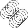 PATIKIL 65mmx61mmx2mm Nitrile Gomma O-Ring, 10pz Metrico Meccanico Sigillatura Guarnizioni, Nero