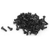 PATIKIL M3x12mm Svasata Testa Vite Bulloni Nero 100pz Metrico Esagono Bussola