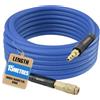 GUIVACI Tubo per Aria Compressa in PVC 15m - 6/12mm, Attacco Rapido e Innesto Maschio, 20 Bar, Antipiega, per Compressore e Officina, Blu