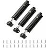VEIZIBEE Serratura automatica autobloccante per cancello giardino recinto acciaio inox 3 pollici serroio per stalla capanno 3pz (6 pollici)