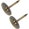 PATIKIL 11mmx13mm Tappezzeria Chiodi Chiodini, 150pz Testa Piatta Mobili Chiodi per Mobili Divano Testiere, Bronzo Tono