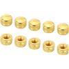PATIKIL 25pz Cappuccio Dado M4 Dado Vite Pomello Cappuccio Inserto Oro | Ferramenta Raccordi Lampada Luce Fissaggi Elettroforesi, Bullone Coperchio Femmina Filettatura, Zigrinata