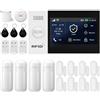 PGST Allarme Casa Senza Fili, GSM WIFI Allarme Casa Wireless, Sistema di allarme con rilevatore di movimento, allarme per finestre/sensori per porte, sistema di allarme per casa, appartamento