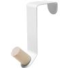 Generic Gancio per porta ghirlanda - Gancio in metallo, gancio per porta superiore | Supporto per ghirlanda pesante, gancio decorativo con estremità a sfera, accessorio per porta resistente, gancio per