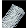 Menylon Fascette stringicavo bianche, confezione da 100, 200 mm x 4 mm, in plastica di nylon autobloccante, per casa, ufficio, giardino ed esterni