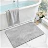 DEXI Tappeto Bagno 40 x 60 cm, Ultra Sottile, Grigio