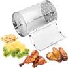 SWEWARM Tower - Cestino per friggitrice ad aria, in acciaio inox, accessorio per friggitrice ad aria, girevole a 360 gradi, per forno friggitrice ad aria (cestello per griglia) 18 x 12 cm