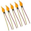 ZMdooreasy Candele a LED con effetto fiamma lampeggiante, 3 V, 5 V, per feste di compleanno e decorazioni per la casa, accessori per appassionati di fai da te (5 pezzi)